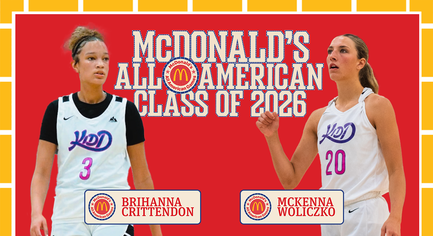 McKenna Woliczko + Brihanna Crittendon named to the 2026 Class of McDonald's All-Americans